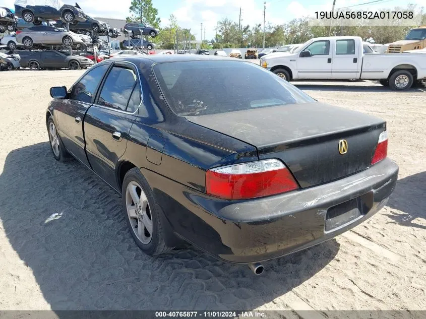 2002 Acura Tl 3.2 Type S VIN: 19UUA56852A017058 Lot: 40765877