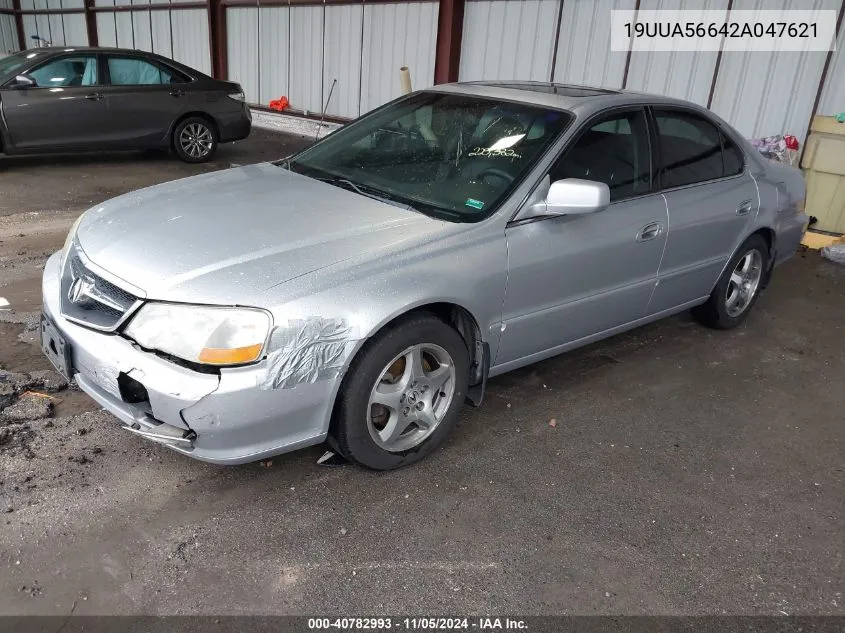 2002 Acura Tl 3.2 VIN: 19UUA56642A047621 Lot: 40782993