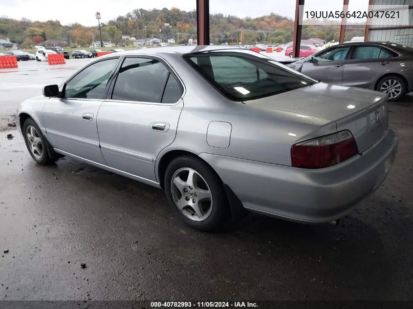 2002 Acura Tl 3.2 VIN: 19UUA56642A047621 Lot: 40782993