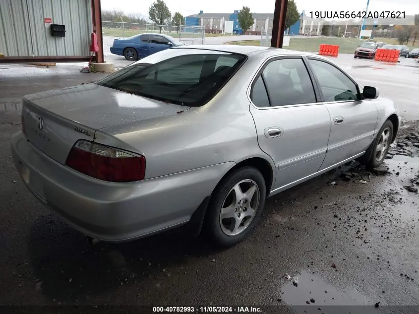 2002 Acura Tl 3.2 VIN: 19UUA56642A047621 Lot: 40782993