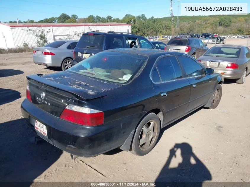 2002 Acura Tl 3.2 VIN: 19UUA56672A028433 Lot: 40838531