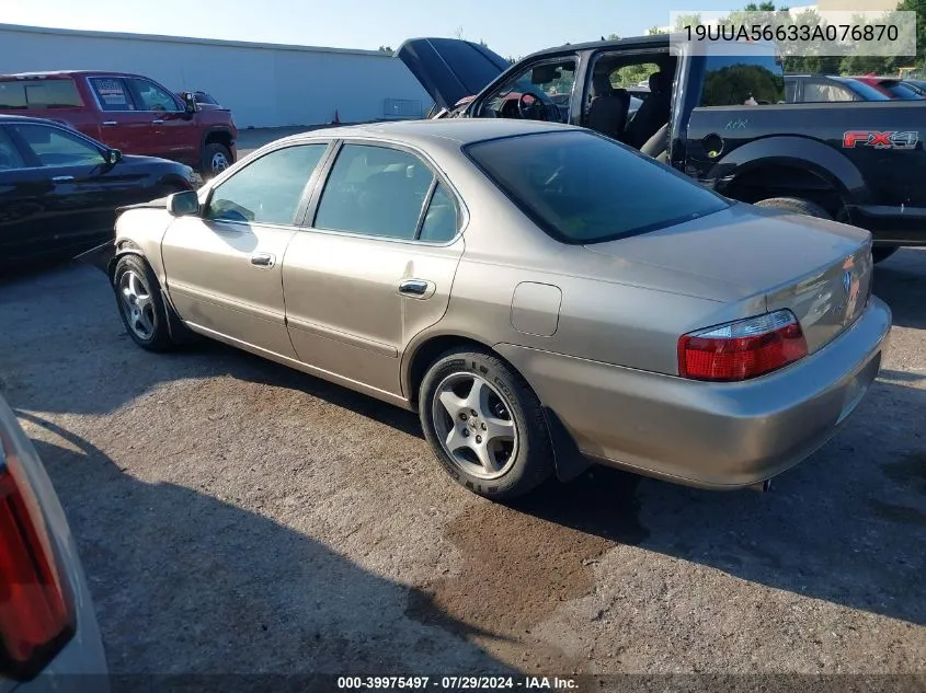 2003 Acura Tl 3.2 VIN: 19UUA56633A076870 Lot: 39975497