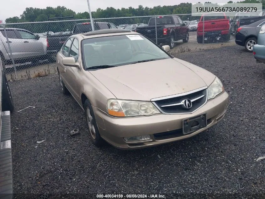 2003 Acura Tl 3.2 VIN: 19UUA56673A089279 Lot: 40034159