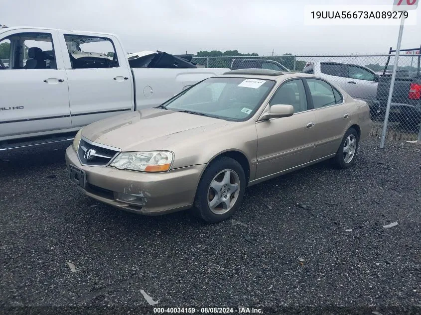 2003 Acura Tl 3.2 VIN: 19UUA56673A089279 Lot: 40034159