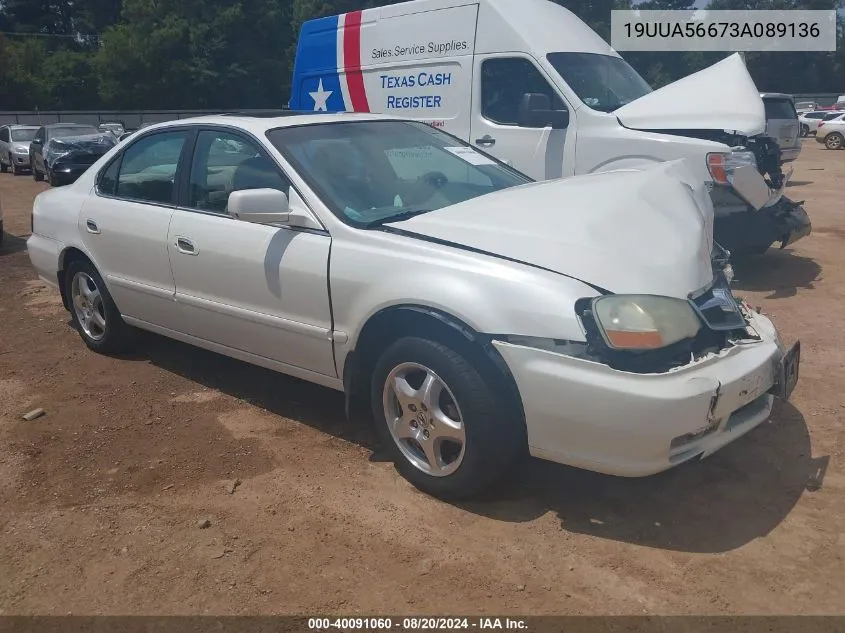 2003 Acura Tl 3.2 VIN: 19UUA56673A089136 Lot: 40091060