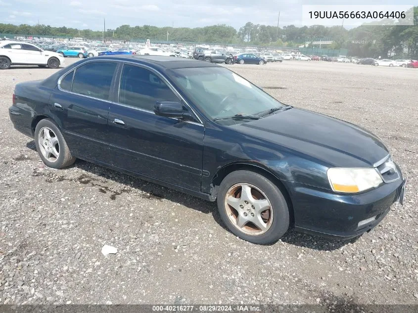 2003 Acura Tl 3.2 VIN: 19UUA56663A064406 Lot: 40216277