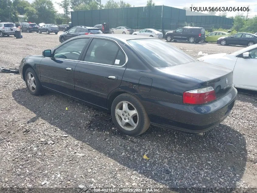 2003 Acura Tl 3.2 VIN: 19UUA56663A064406 Lot: 40216277