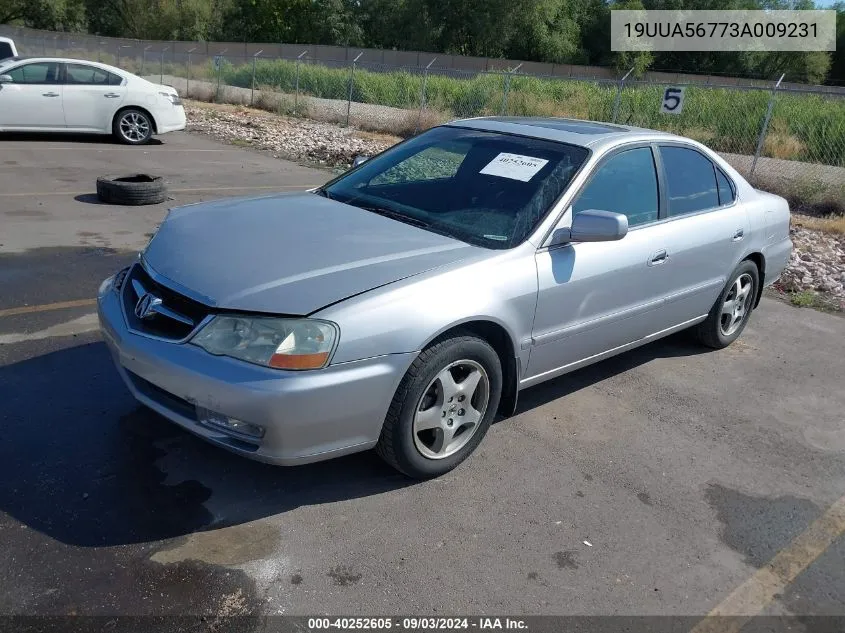 2003 Acura Tl 3.2 VIN: 19UUA56773A009231 Lot: 40252605