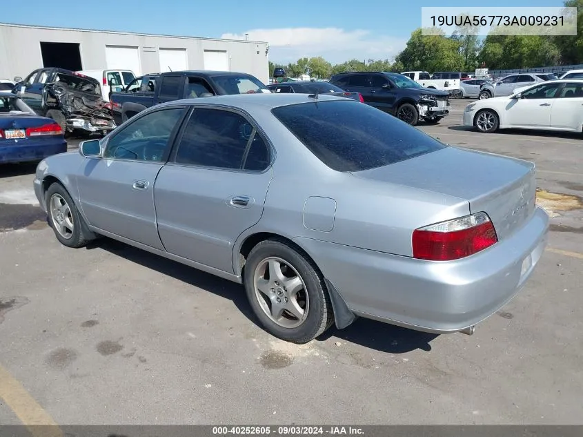 2003 Acura Tl 3.2 VIN: 19UUA56773A009231 Lot: 40252605