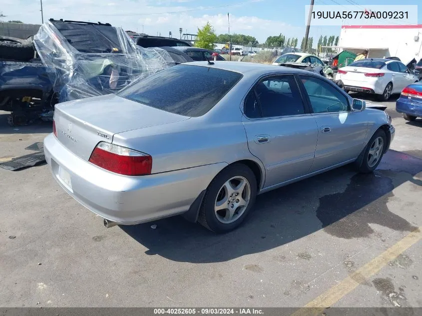 2003 Acura Tl 3.2 VIN: 19UUA56773A009231 Lot: 40252605