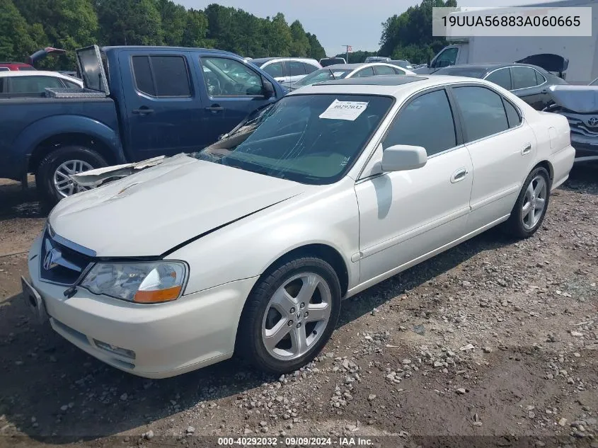 2003 Acura Tl 3.2 Type S VIN: 19UUA56883A060665 Lot: 40292032