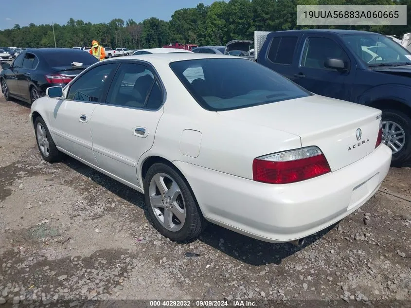 2003 Acura Tl 3.2 Type S VIN: 19UUA56883A060665 Lot: 40292032