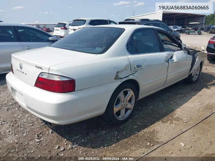 2003 Acura Tl 3.2 Type S VIN: 19UUA56883A060665 Lot: 40292032