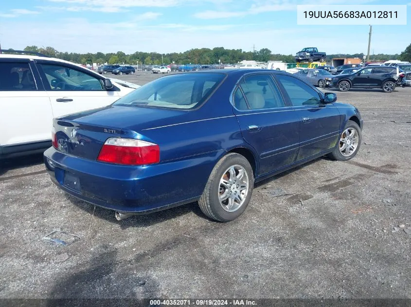 2003 Acura Tl 3.2 VIN: 19UUA56683A012811 Lot: 40352071