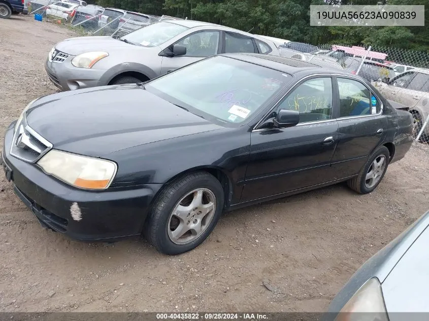 2003 Acura Tl 3.2 VIN: 19UUA56623A090839 Lot: 40435822