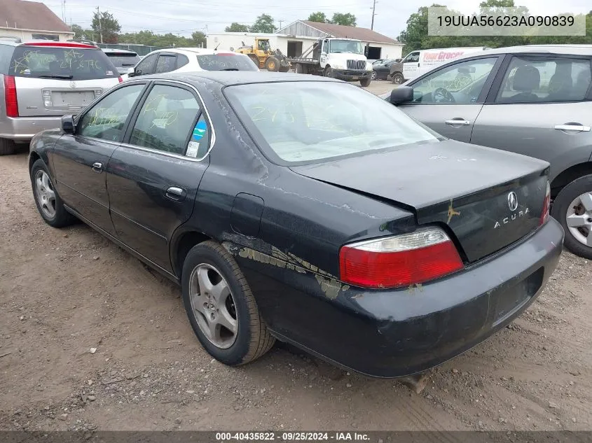 2003 Acura Tl 3.2 VIN: 19UUA56623A090839 Lot: 40435822