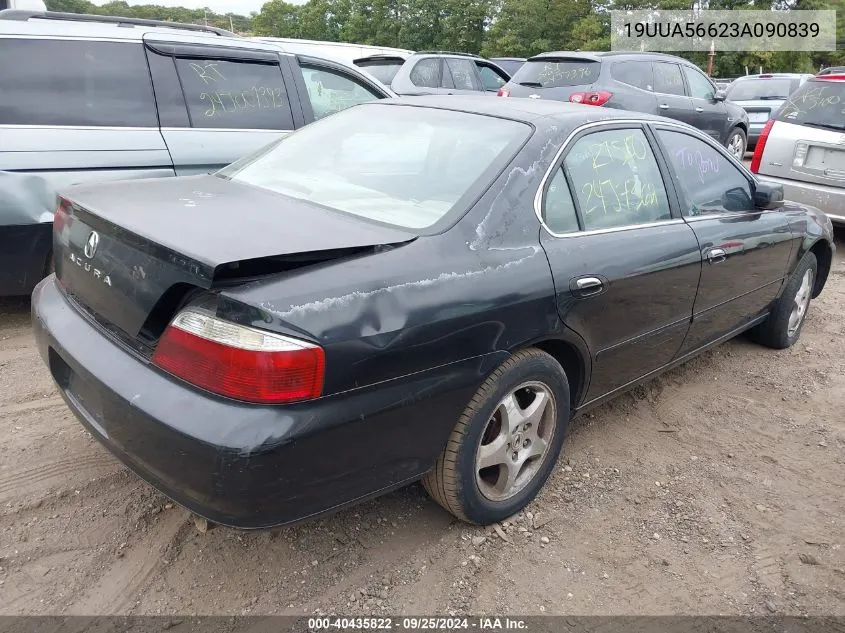 2003 Acura Tl 3.2 VIN: 19UUA56623A090839 Lot: 40435822