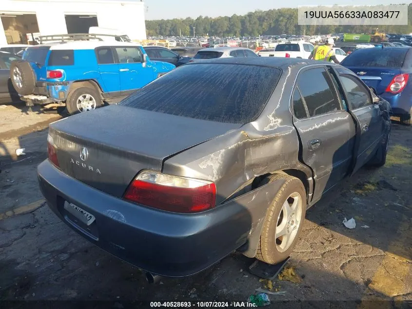 2003 Acura 3.2Tl VIN: 19UUA56633A083477 Lot: 40528693