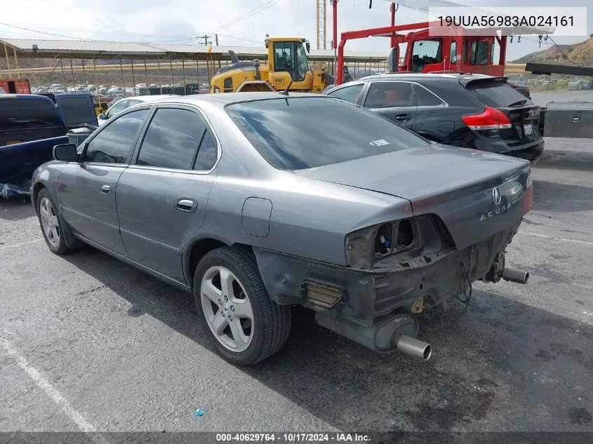 2003 Acura Tl 3.2 Type S VIN: 19UUA56983A024161 Lot: 40629764