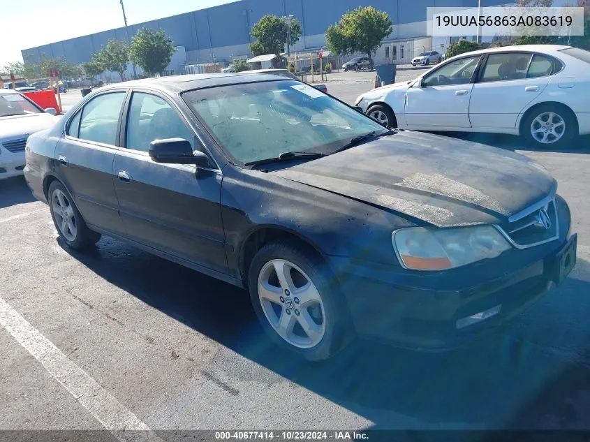 2003 Acura Tl 3.2 Type S VIN: 19UUA56863A083619 Lot: 40677414