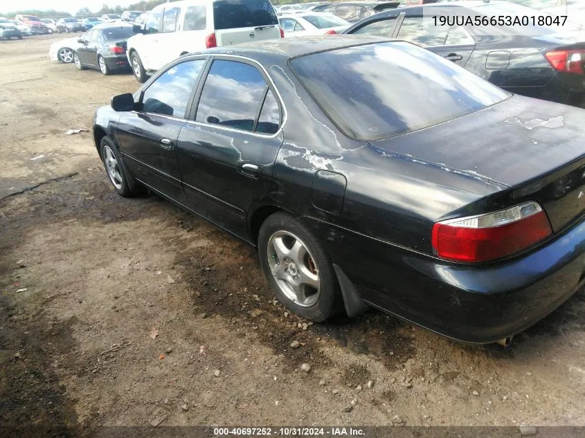 2003 Acura Tl 3.2 VIN: 19UUA56653A018047 Lot: 40697252