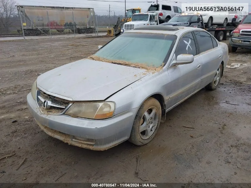 2003 Acura Tl 3.2 VIN: 19UUA56613A056147 Lot: 40780547