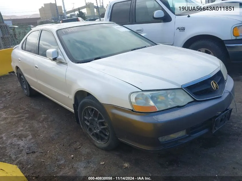 19UUA56643A011851 2003 Acura Tl 3.2