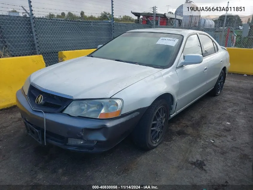 19UUA56643A011851 2003 Acura Tl 3.2