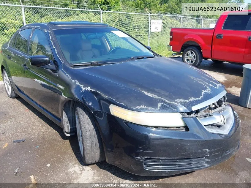 2004 Acura Tl VIN: 19UUA66234A016107 Lot: 39604354