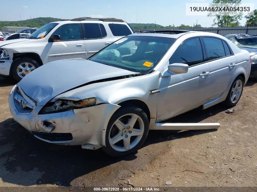 2004 Acura Tl VIN: 19UUA662X4A054353 Lot: 39672920