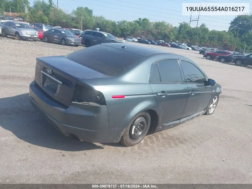 2004 Acura Tl VIN: 19UUA65554A016217 Lot: 39879737