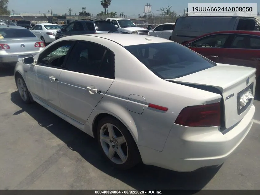 2004 Acura Tl VIN: 19UUA66244A008050 Lot: 40024854