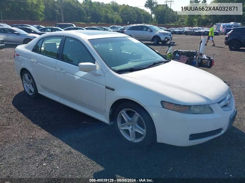 2004 Acura Tl VIN: 19UUA662X4A032871 Lot: 40039129