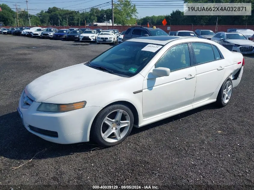 2004 Acura Tl VIN: 19UUA662X4A032871 Lot: 40039129