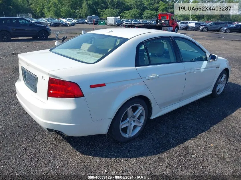 2004 Acura Tl VIN: 19UUA662X4A032871 Lot: 40039129