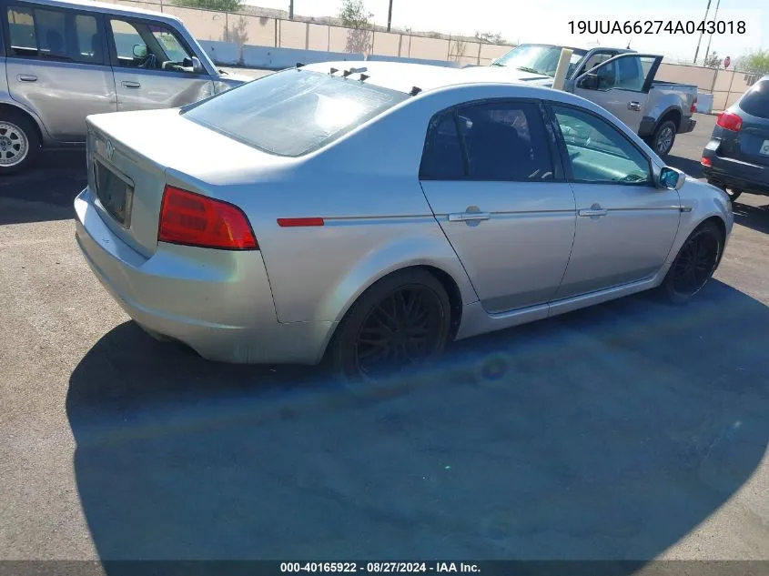 19UUA66274A043018 2004 Acura Tl