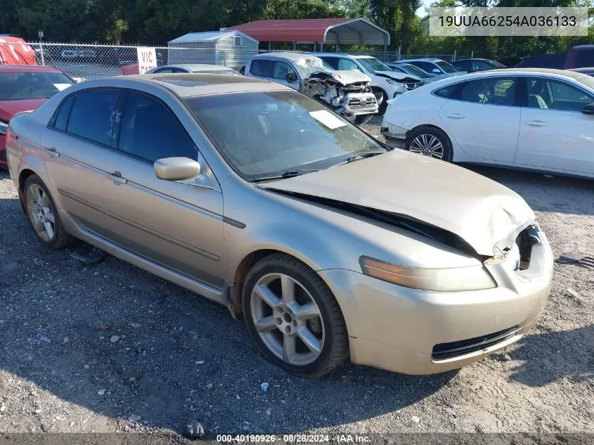 2004 Acura Tl VIN: 19UUA66254A036133 Lot: 40190926