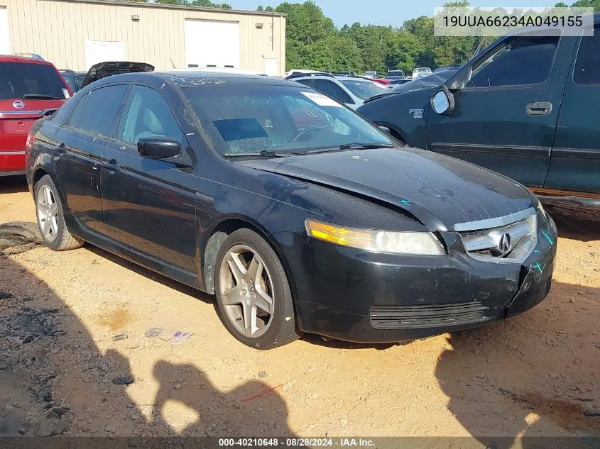 2004 Acura Tl VIN: 19UUA66234A049155 Lot: 40210648