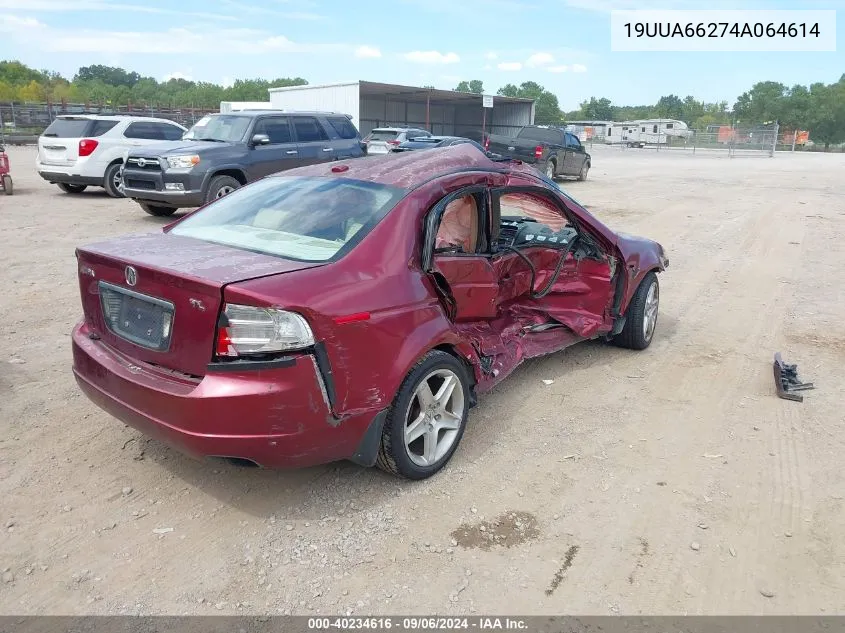 2004 Acura Tl VIN: 19UUA66274A064614 Lot: 40234616