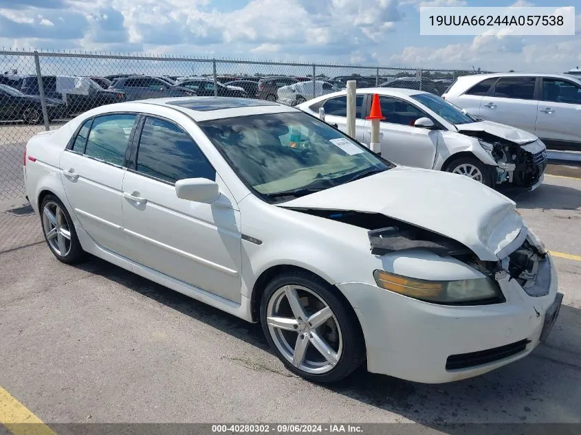 2004 Acura Tl VIN: 19UUA66244A057538 Lot: 40280302