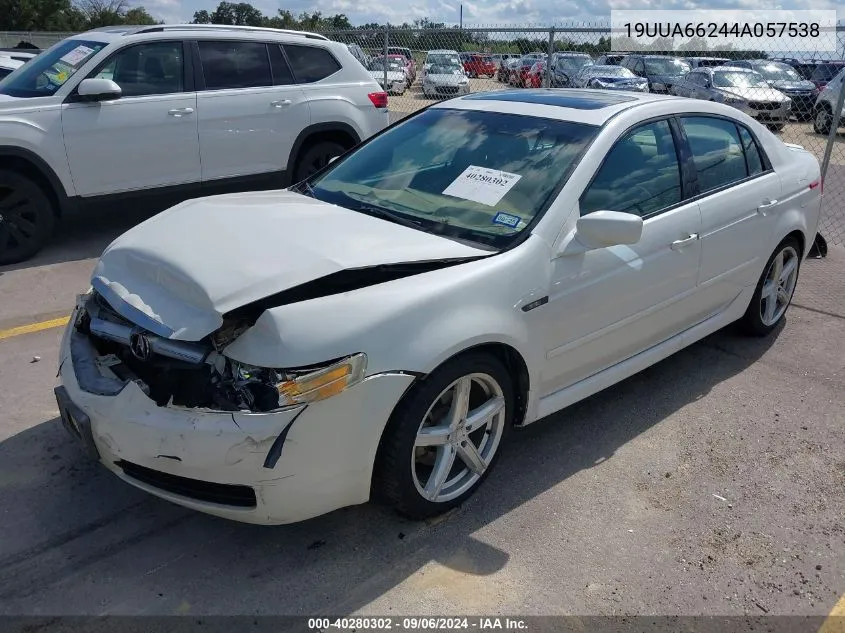 2004 Acura Tl VIN: 19UUA66244A057538 Lot: 40280302