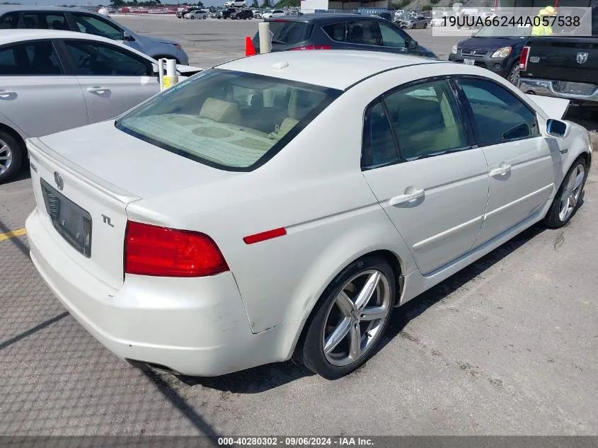 2004 Acura Tl VIN: 19UUA66244A057538 Lot: 40280302