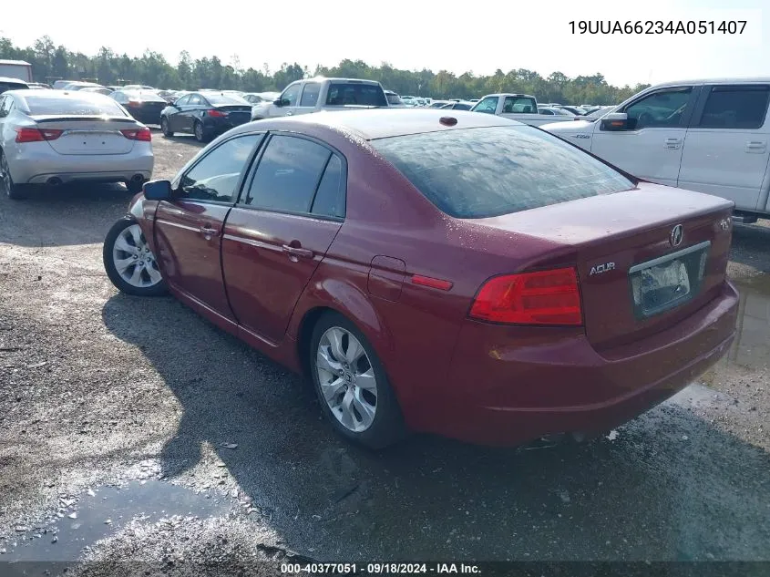 19UUA66234A051407 2004 Acura Tl