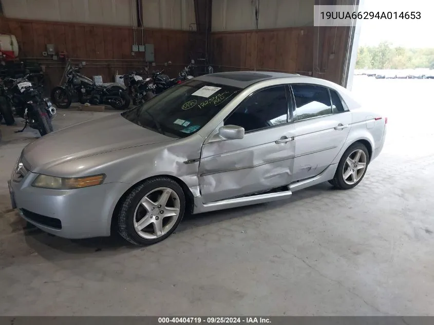 2004 Acura Tl VIN: 19UUA66294A014653 Lot: 40404719