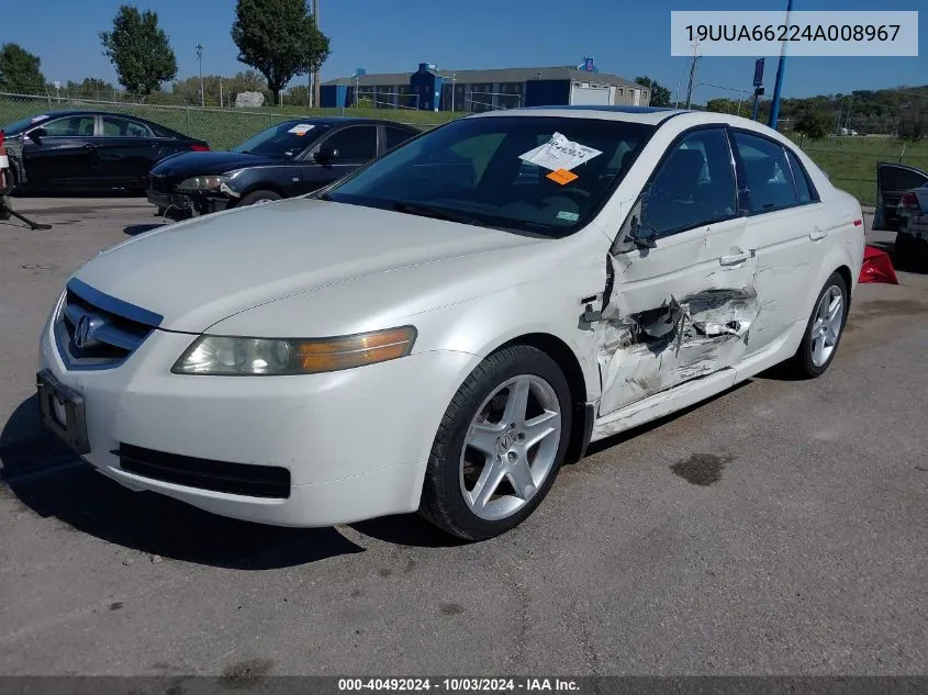 2004 Acura Tl Base W/Nav System (A5) VIN: 19UUA66224A008967 Lot: 40492024