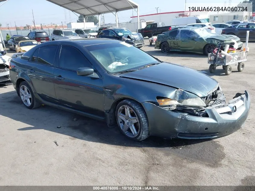 2004 Acura Tl Base W/Nav System (A5) VIN: 19UUA66284A060734 Lot: 40576005