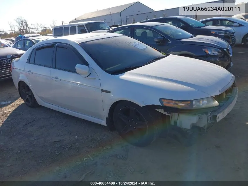 2004 Acura Tl VIN: 19UUA66234A020111 Lot: 40634498