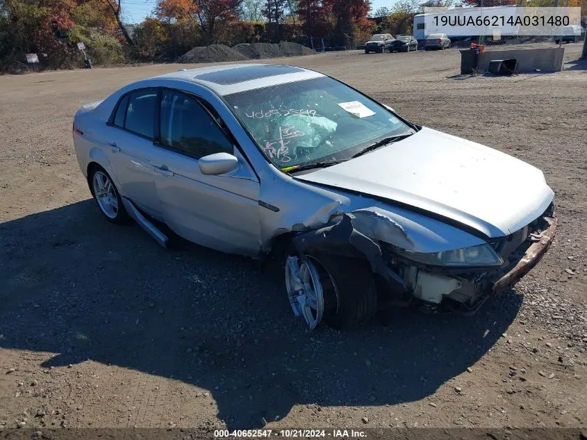 2004 Acura Tl VIN: 19UUA66214A031480 Lot: 40652547