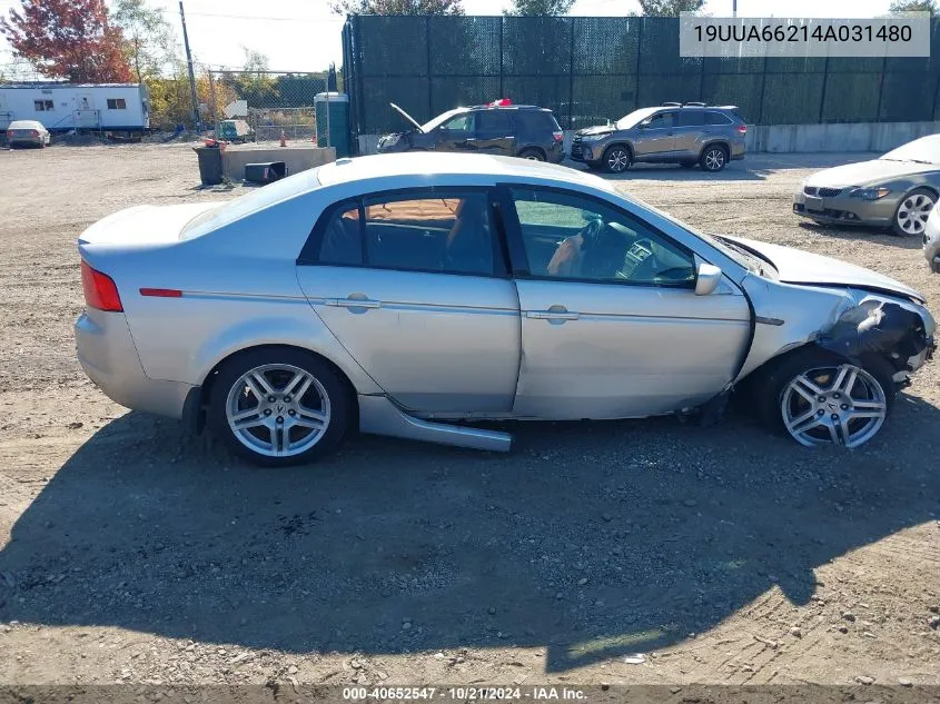 2004 Acura Tl VIN: 19UUA66214A031480 Lot: 40652547