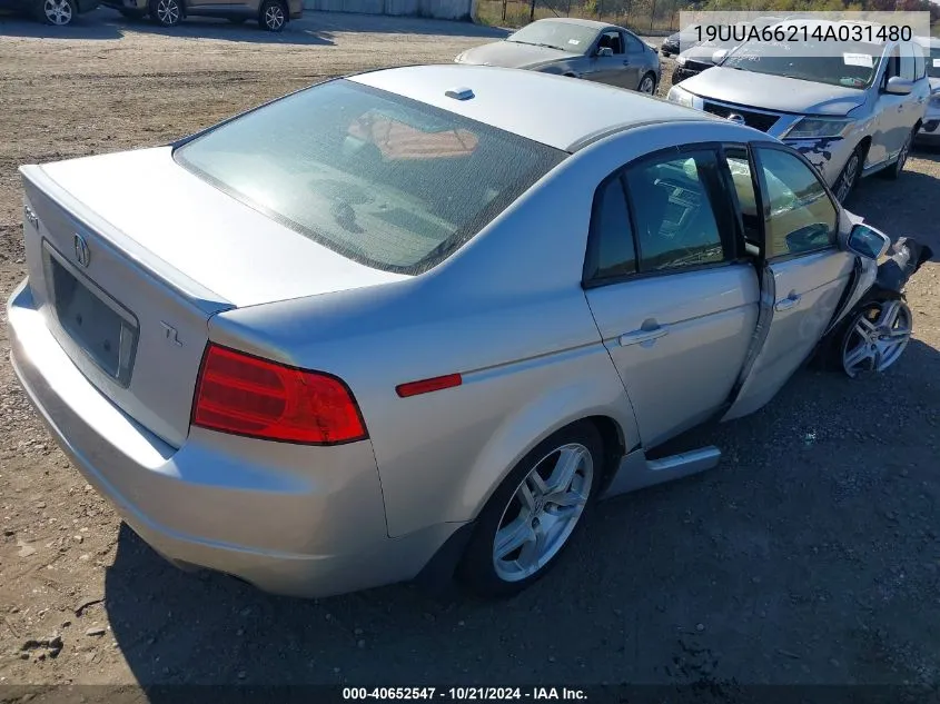 2004 Acura Tl VIN: 19UUA66214A031480 Lot: 40652547